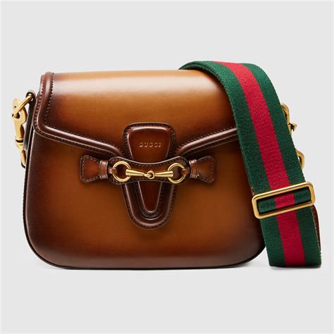 gucci lady web leather shoulder bag